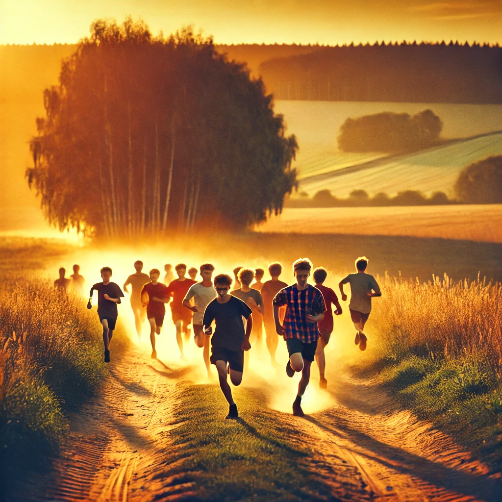 Course pour les ados dans Luzillé de 2,250 km